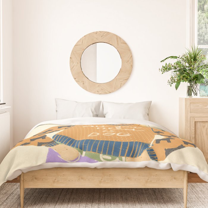 Dog love Duvet Cover Gallery Image 3