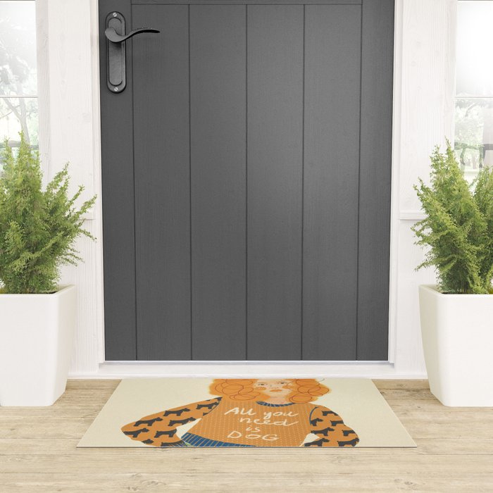 Dog love Welcome Mat Gallery Image 3