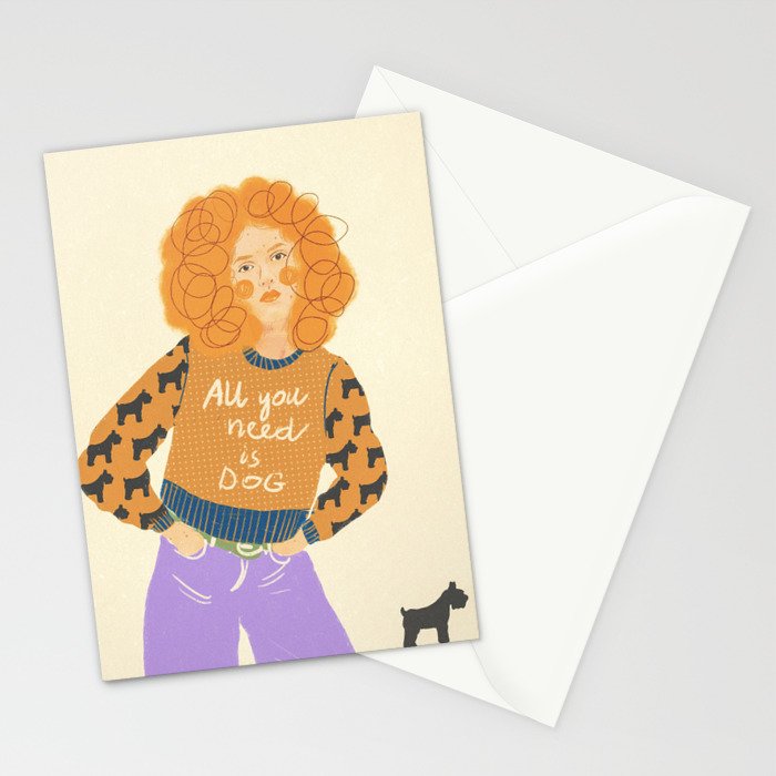 Dog love Stationery Card Gallery Image 2