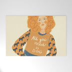 Dog love Welcome Mat Gallery Image 1