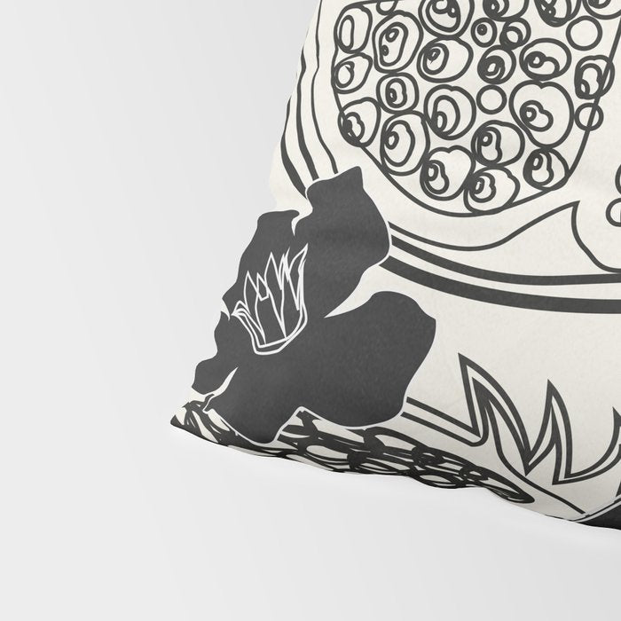 Line Art Pomegranates 1 Pillow Sham Gallery Image 4