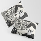 Line Art Pomegranates 1 Pillow Sham Gallery Image 3