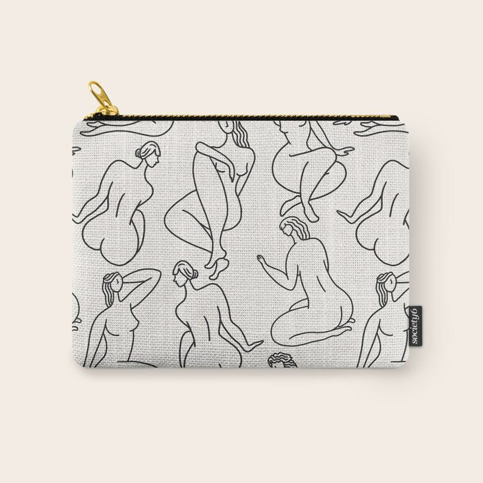 HERA LIGHT LINEN Carry All Pouch Gallery Image 1