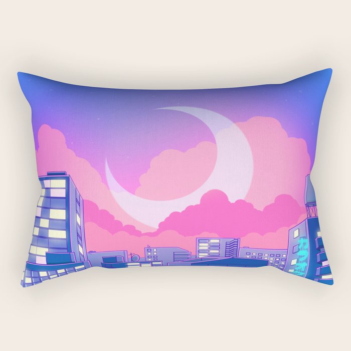 Dreamy Moon Nights Rectangular Pillow Gallery Image 2
