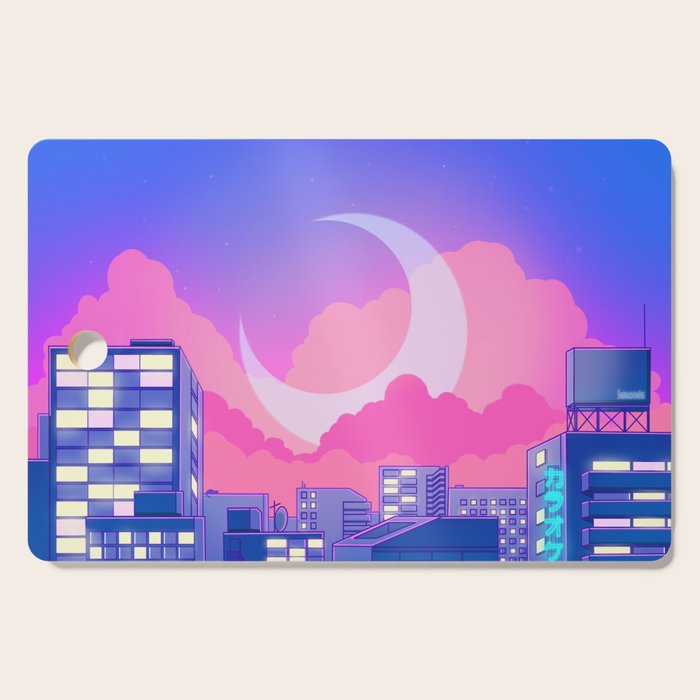 Dreamy Moon Nights Cutting Board Gallery Image 1