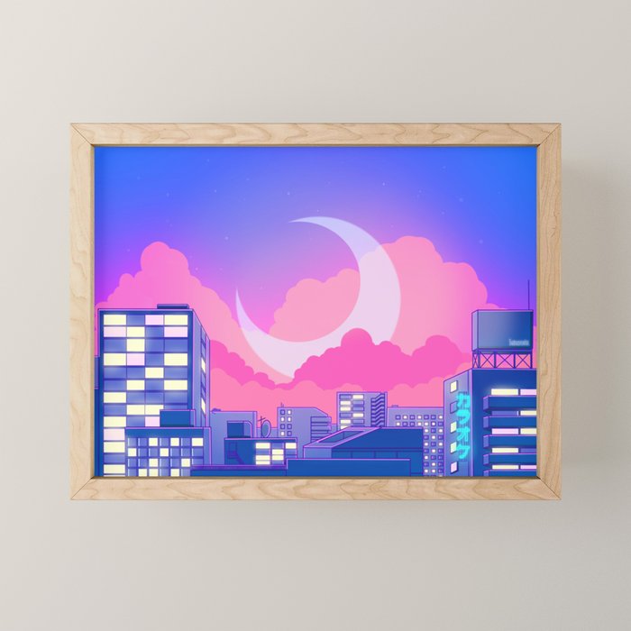 Dreamy Moon Nights Mini Art Print