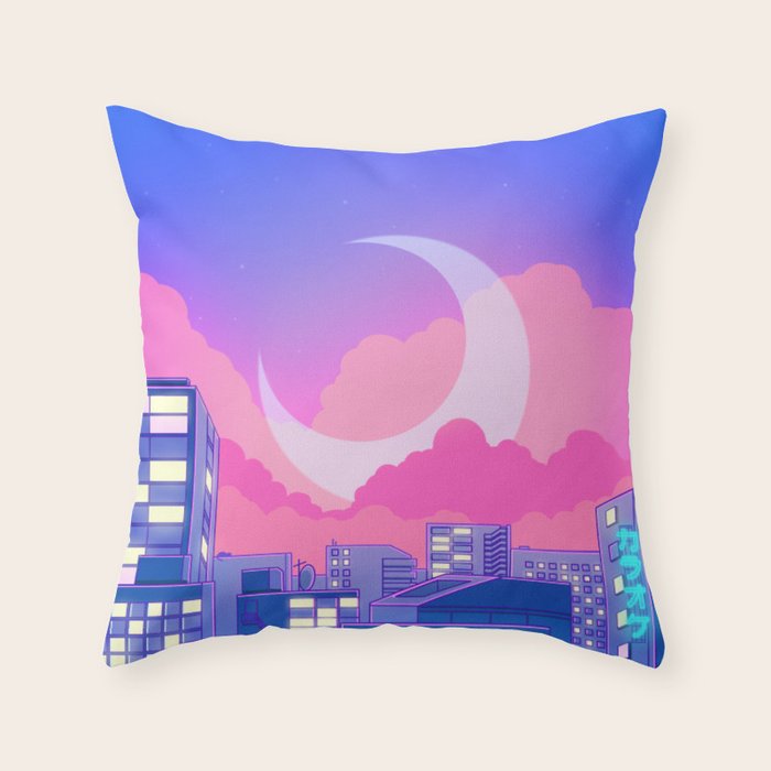 Dreamy Moon Nights Throw Pillow Gallery Image 6
