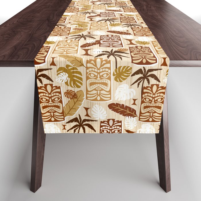 Tiki Time Brown Table Runner Gallery Image 1