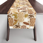Tiki Time Brown Table Runner Gallery Image 1
