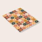 Retro Flowers Check Pattern XVI Notebook Gallery Image 2