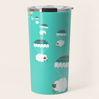 Sheepy clouds Travel Mug Gallery Image 1