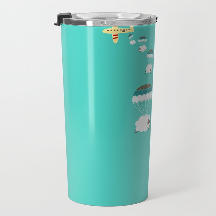 Sheepy clouds Travel Mug Gallery Image 3