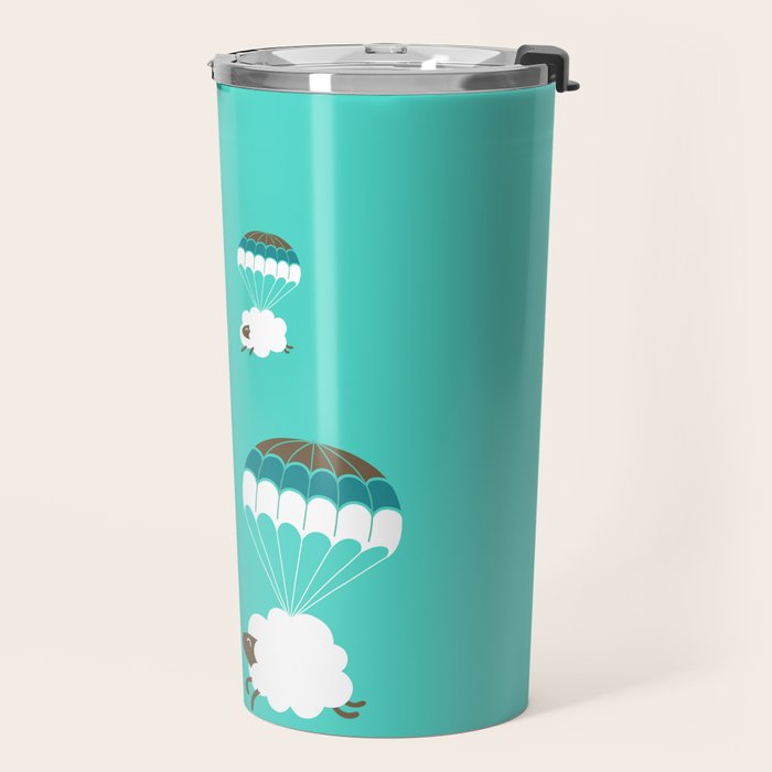 Sheepy clouds Travel Mug Gallery Image 2
