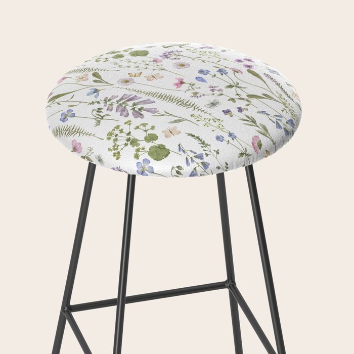 Hygge Summer Wildflowers Meadow Stool Gallery Image 2