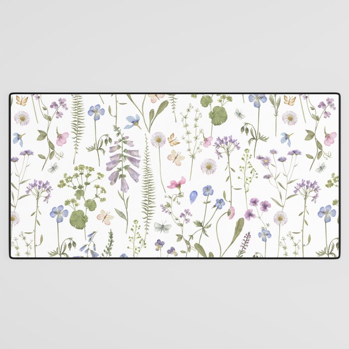 Hygge Summer Wildflowers Meadow Desk Mat Gallery Image 3