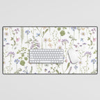 Hygge Summer Wildflowers Meadow Desk Mat Gallery Image 1