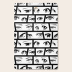 Anime eye cartoon comic art pattern Cutting Board Gallery Image 1