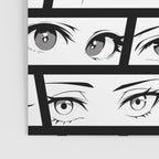 Anime eye cartoon comic art pattern Poster Gallery Image 3