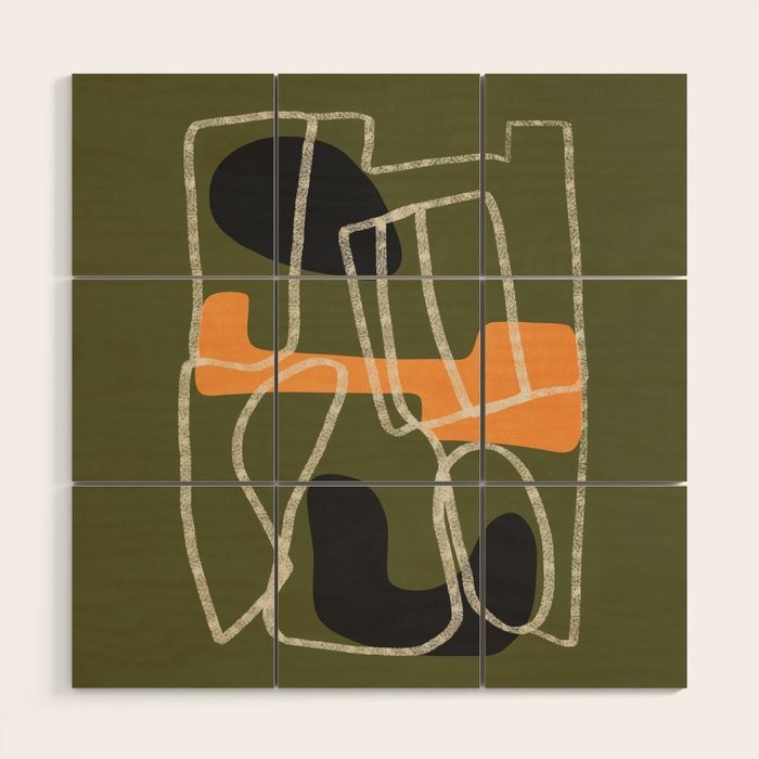 Organic Minimalist Layers 9 Wood Wall Art Gallery Image 1