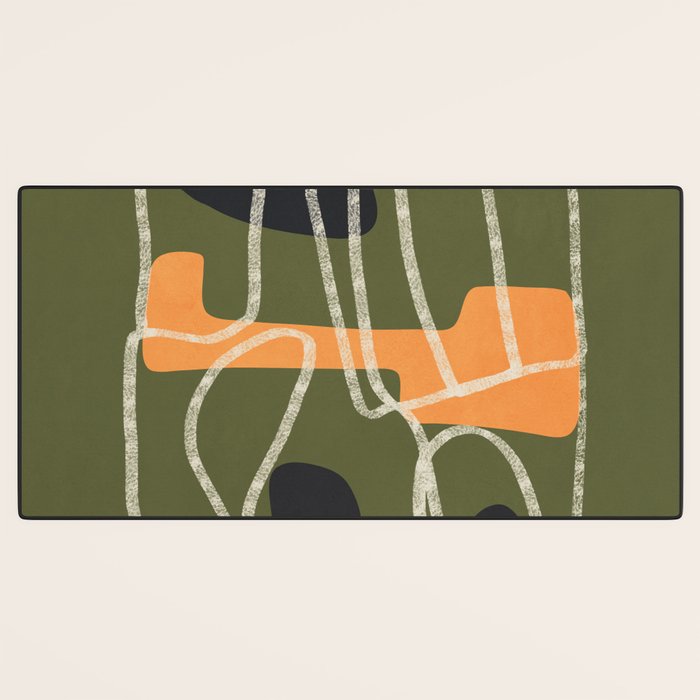 Organic Minimalist Layers 9 Desk Mat Gallery Image 3