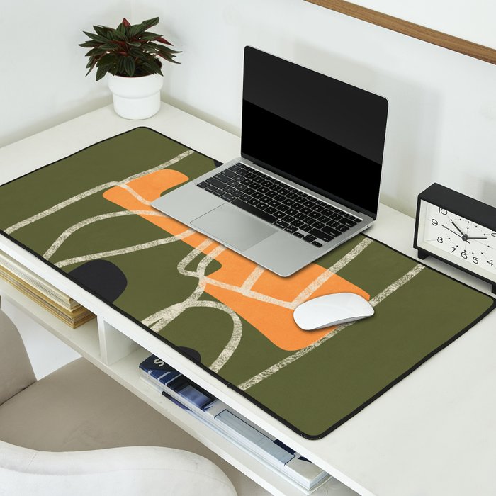 Organic Minimalist Layers 9 Desk Mat Gallery Image 2