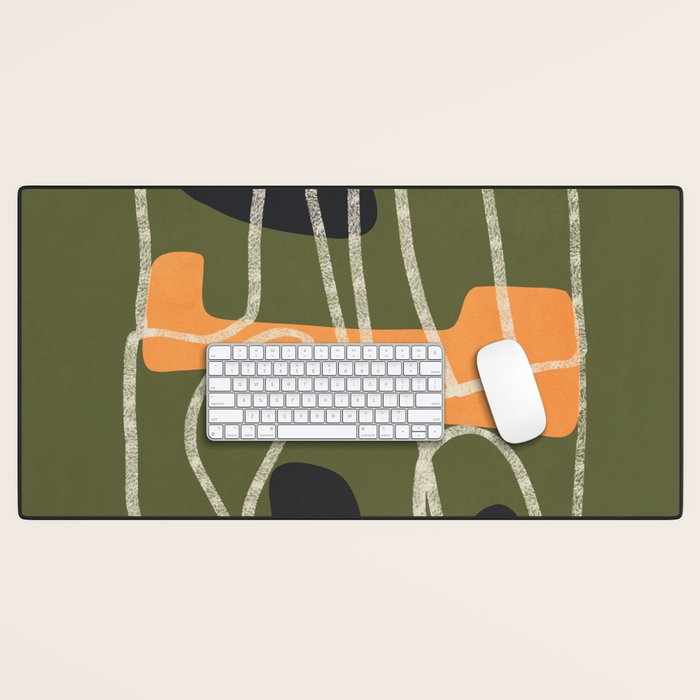 Organic Minimalist Layers 9 Desk Mat Gallery Image 1
