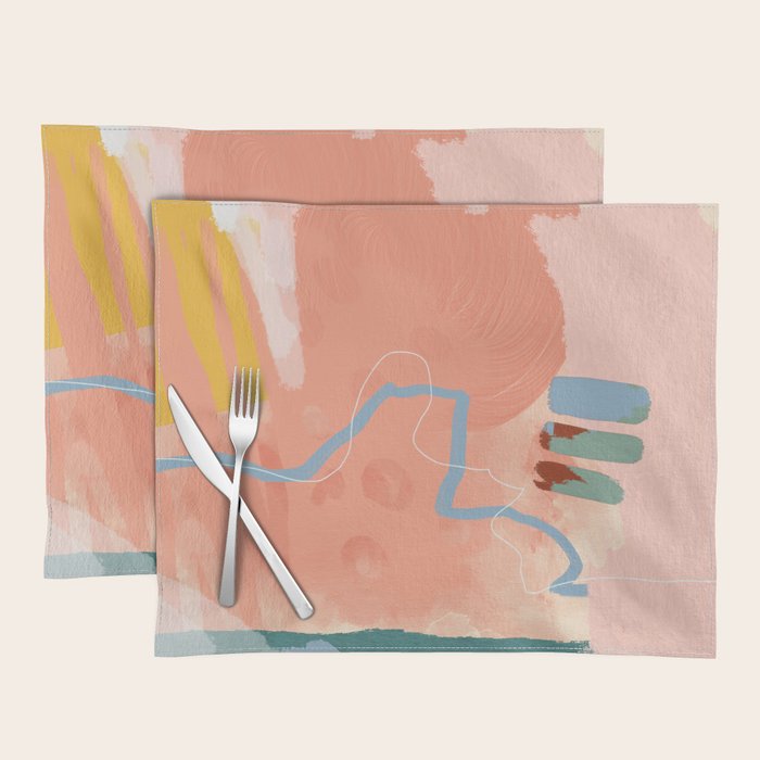 abstract brush & color study Placemat Gallery Image 1