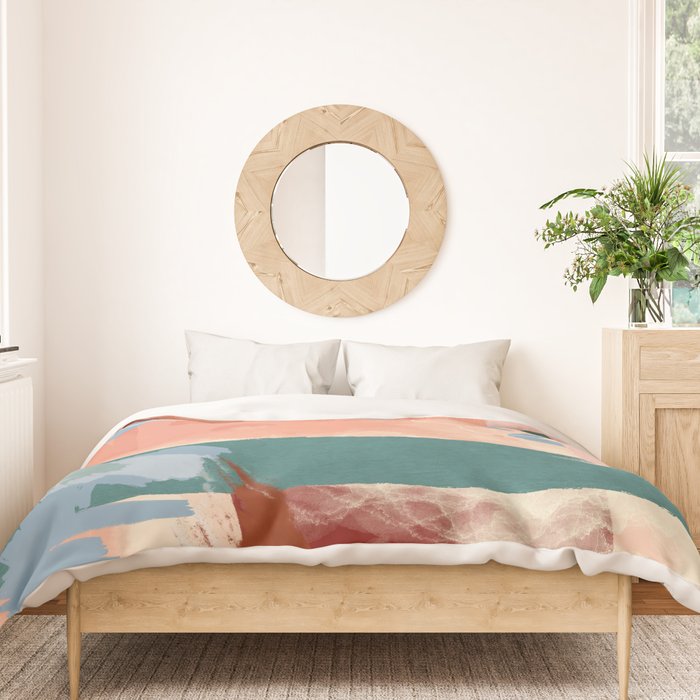 abstract brush & color study Duvet Cover Gallery Image 3
