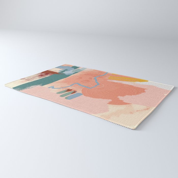 abstract brush & color study Rug Gallery Image 3
