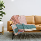abstract brush & color study Throw Blanket Gallery Image 1