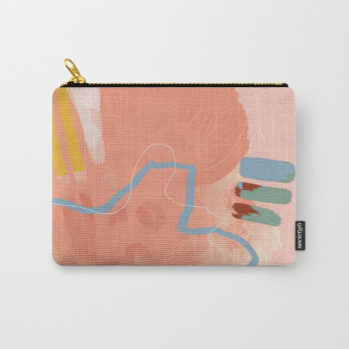 abstract brush & color study Carry All Pouch Gallery Image 1