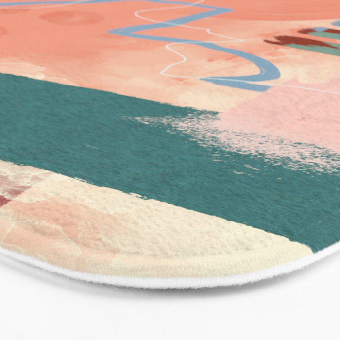 abstract brush & color study Bath Mat Gallery Image 3