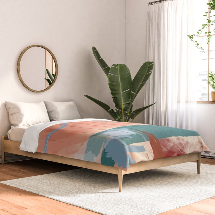 abstract brush & color study Comforter Gallery Image 2