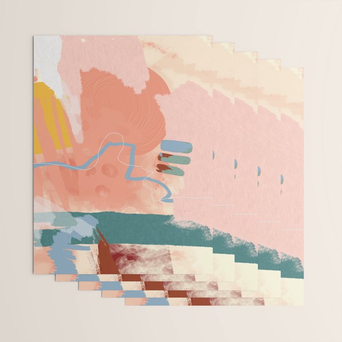 abstract brush & color study Wrapping Paper Gallery Image 3