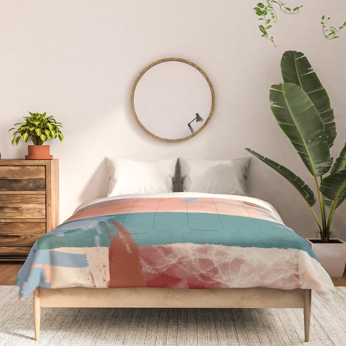 abstract brush & color study Comforter Gallery Image 3