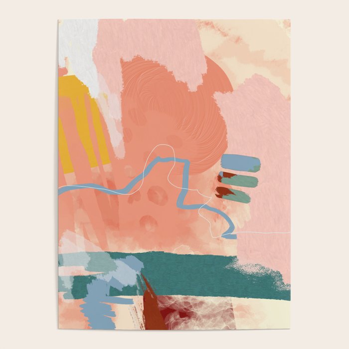 abstract brush & color study Poster Gallery Image 1