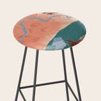 abstract brush & color study Stool Gallery Image 2