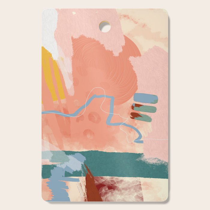 abstract brush & color study Cutting Board Gallery Image 1