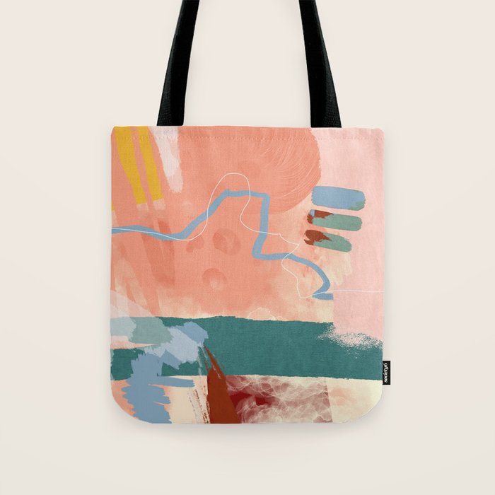 abstract brush & color study Tote Bag Gallery Image 1