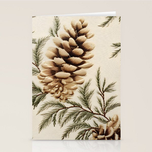 Pinecone Enchantment Stationery Card Gallery Image 1