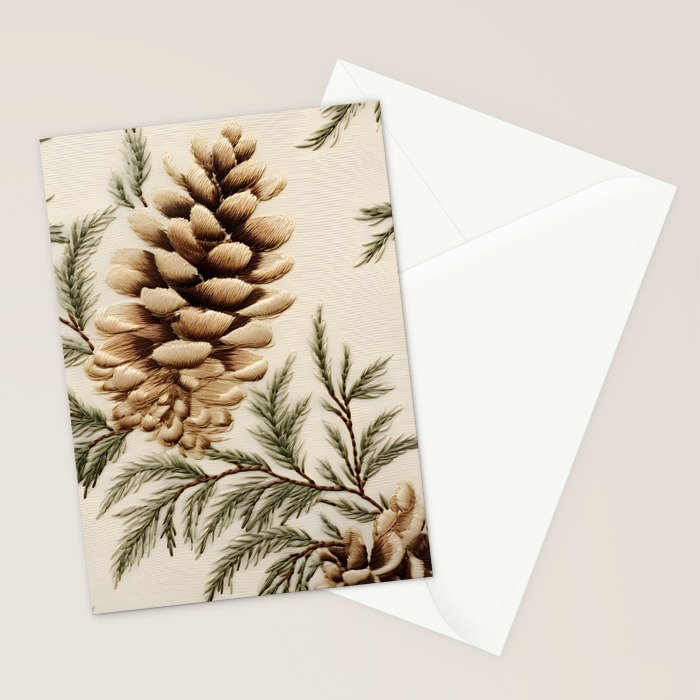 Pinecone Enchantment Stationery Card Gallery Image 2