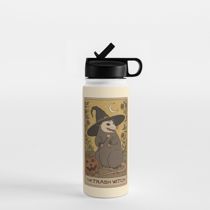 The Trash Witch - Possum Tarot Water Bottle Gallery Image 1