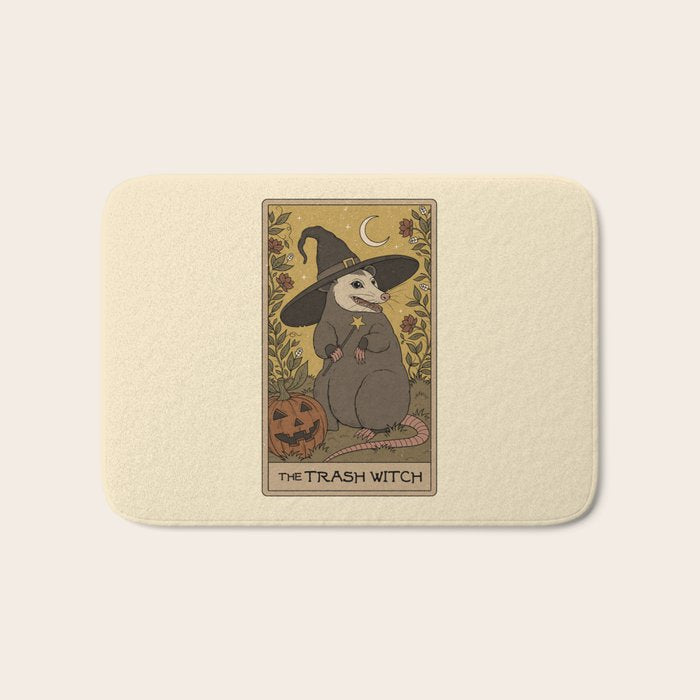 The Trash Witch - Possum Tarot Bath Mat Gallery Image 1