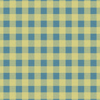 Gingham Check Pattern in Butter Yellow and Air Force Blue Coffee Mug Gallery Image 2