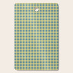 Gingham Check Pattern in Butter Yellow and Air Force Blue Cutting Board Gallery Image 1