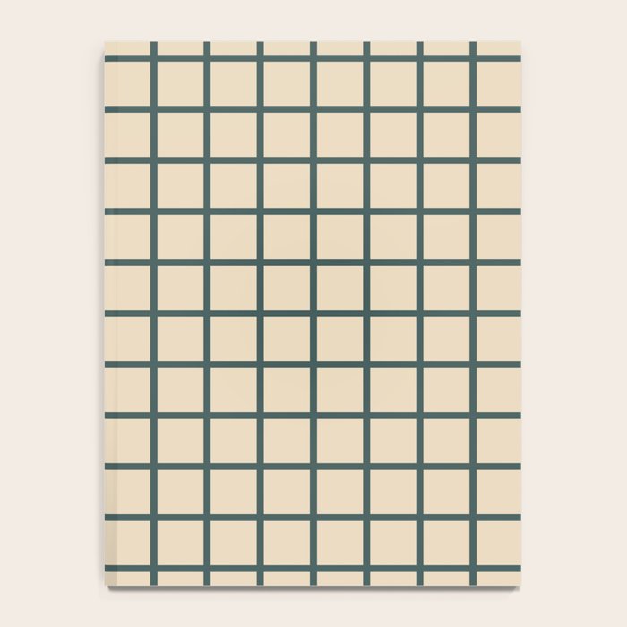 Green On Cream Grid Notebook Gallery Image 4