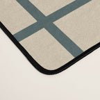 Green On Cream Grid Desk Mat Gallery Image 4