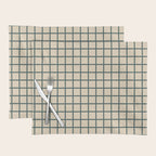 Green On Cream Grid Placemat Gallery Image 1
