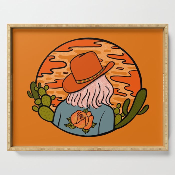 Desert Cowgirl Serving Tray Gallery Image 1