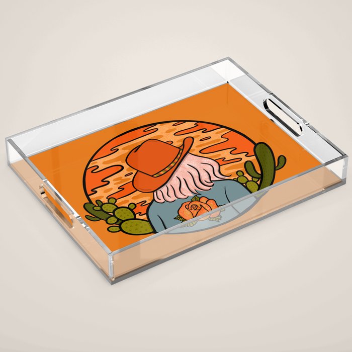 Desert Cowgirl Acrylic Tray Gallery Image 1